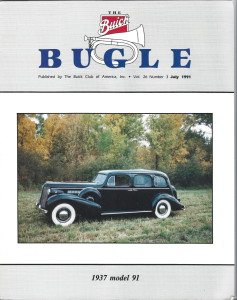 THE BUICK BUGLE 1991 JULY - '37 MODEL 91, '70 MODEL 45437 LESABRE